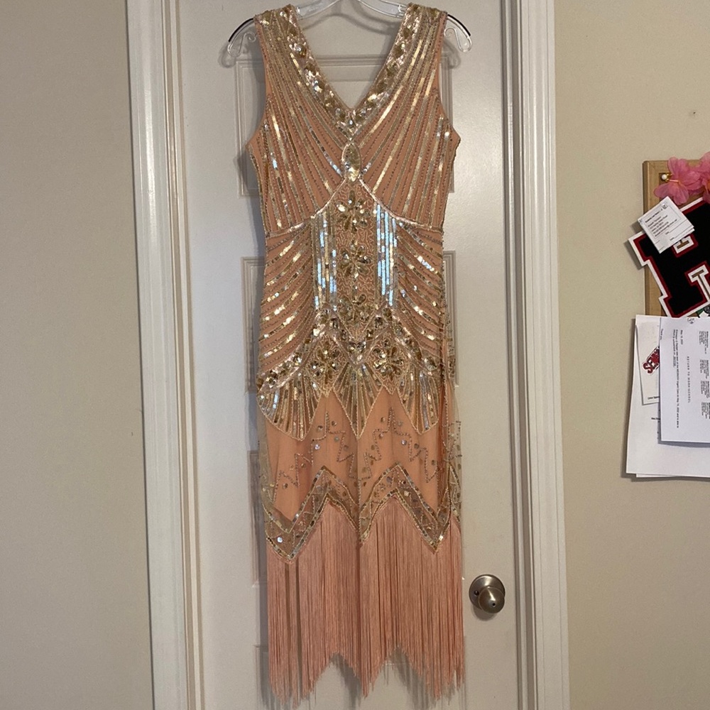 1920s Flapper Girl Dress
